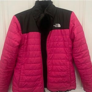 The North Face  Girls Pink and Black Jacket